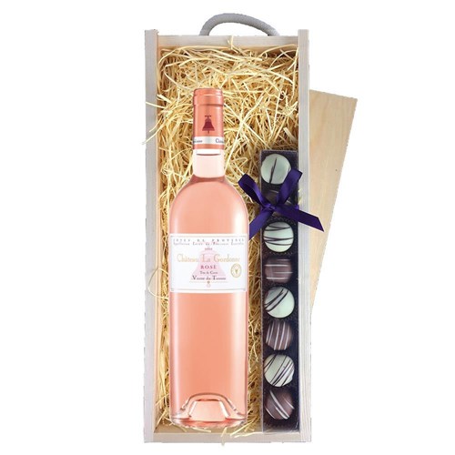 Chateau la Gordonne Verite du Terroir Rose Wine & Truffles, Wooden Box